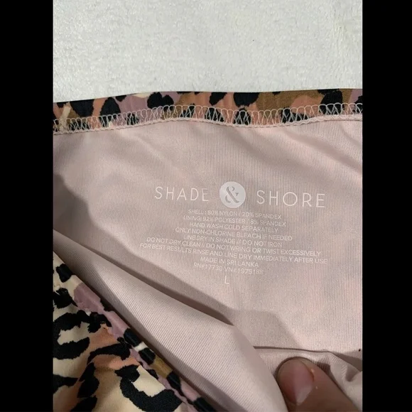 NEW Shade & Shore Leopard‎ Side-Tie Cheeky Bikini Bottoms [ SZ Large ] #3342 - Picture 6 of 10